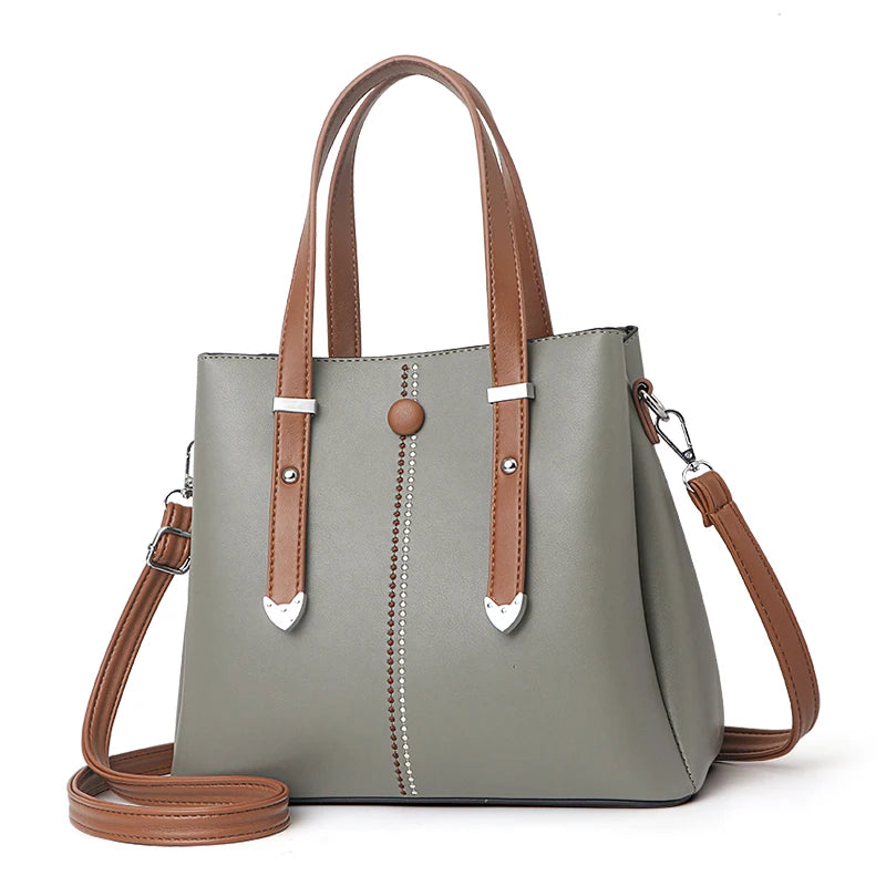 New Senior Leather Good Quality  Women Handbags Large Capacity Casual Girls Shoulder Bag Ladies Cross Body Bag Commutingr Custom