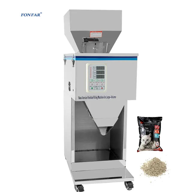 New Design Semi Automatic Coffee Spices Tea Sugar  Rice Powder Granule Particle Can Jar Glass Bottle Weight Filling Machine