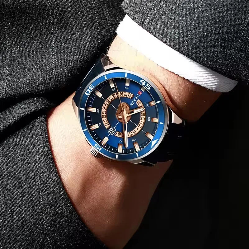 CURREN 8359 Gold Men's Watches Luxury Fashion Casual Business Stainless Steel Waterproof Date Top Brand Quartz Watch for Men