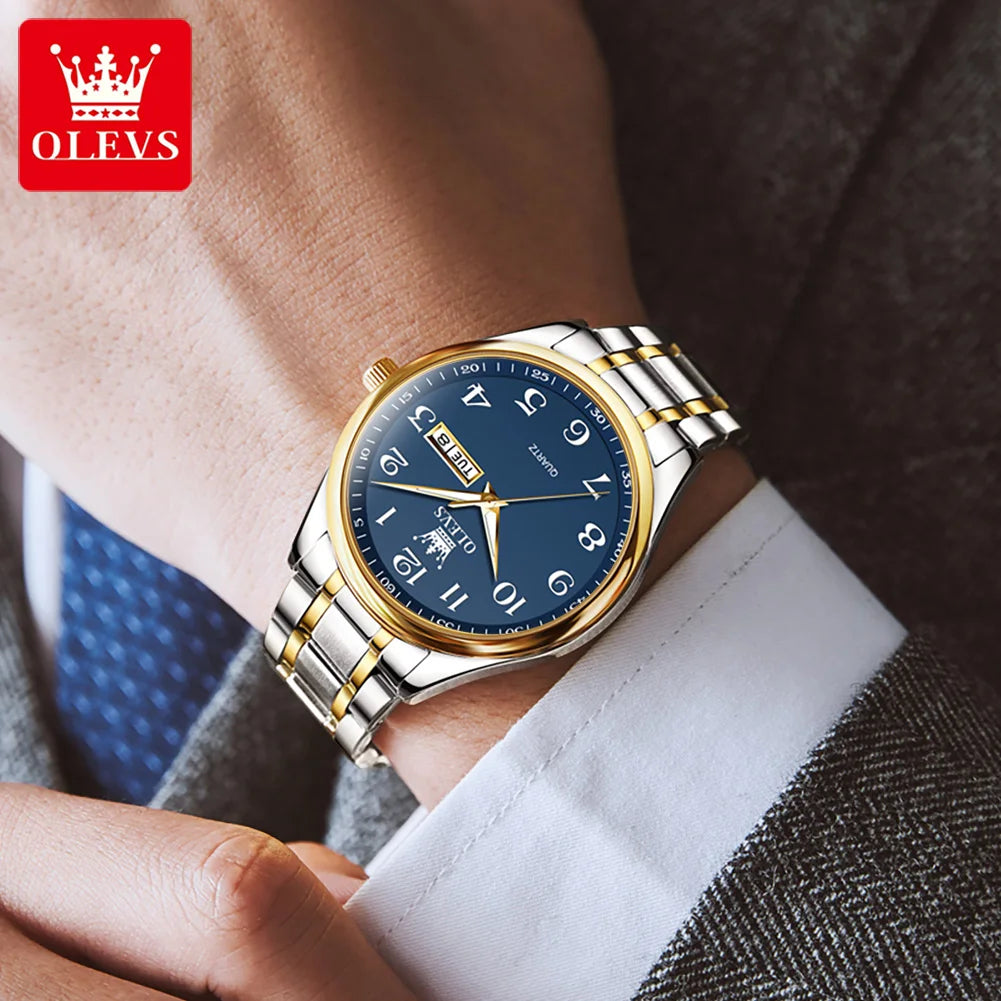 New OLEVS 5567 Luxury Men's Watches Fashionable and Simple Couple Watches Women Quartz SmartWatch Relojes