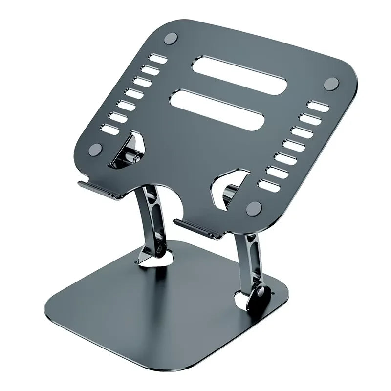 Wholesale Dual Fan Aluminum Alloy Ergonomic  Laptop Stands with Fan Adjustable Foldable Portable  Metal Tablet Cooling Stand