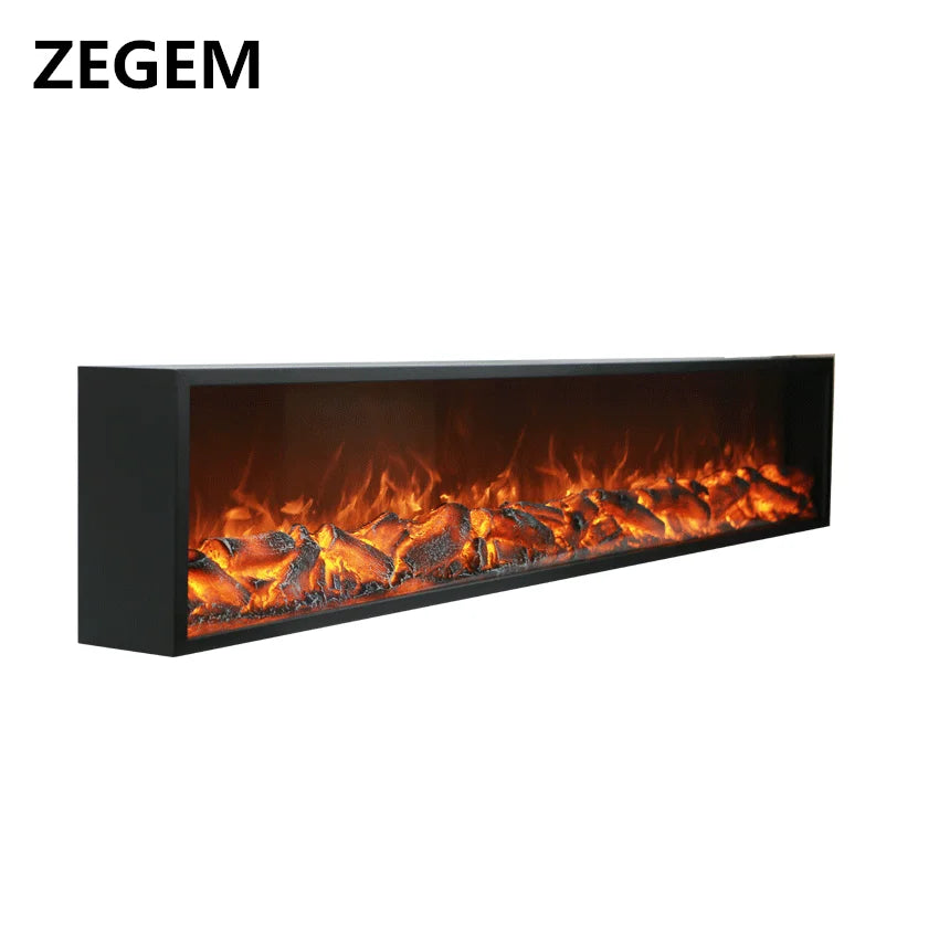 800*150*400mm Smart Home Embedded Electric Fireplace LED Lighting Decorative Heater