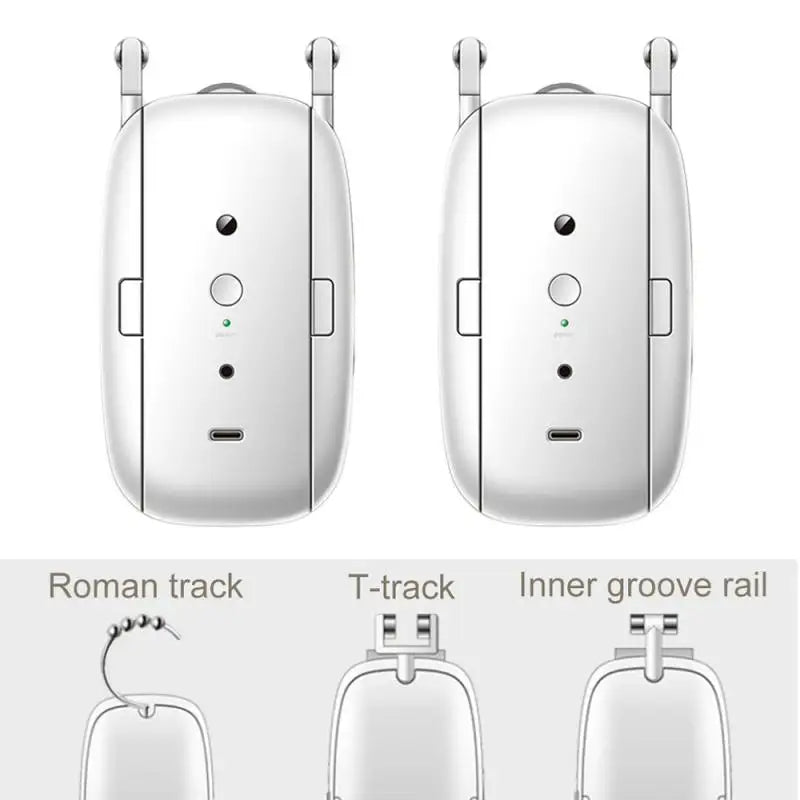 RSH Tuya Smart Round Opener for Smart Home Curtains Alexa Compatible Rechargeable Battery 7KG Load Capacity