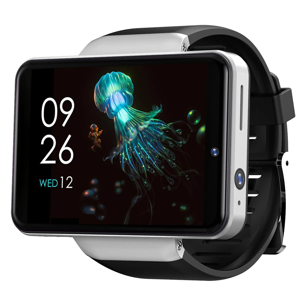DM100 4G Smart Watch WiFi Bluetooth Android OS Smartwatch 2.86 Inch Full Touch Screen 32GB RAM Dual Cameras Sports Smart PK S999