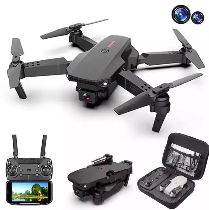 Hot Selling E88 4k Hd Mini Drone With Camera Wifi Real-time Transmission Fpv Drone Long Range Fpv Rc Quadcopter Drone
