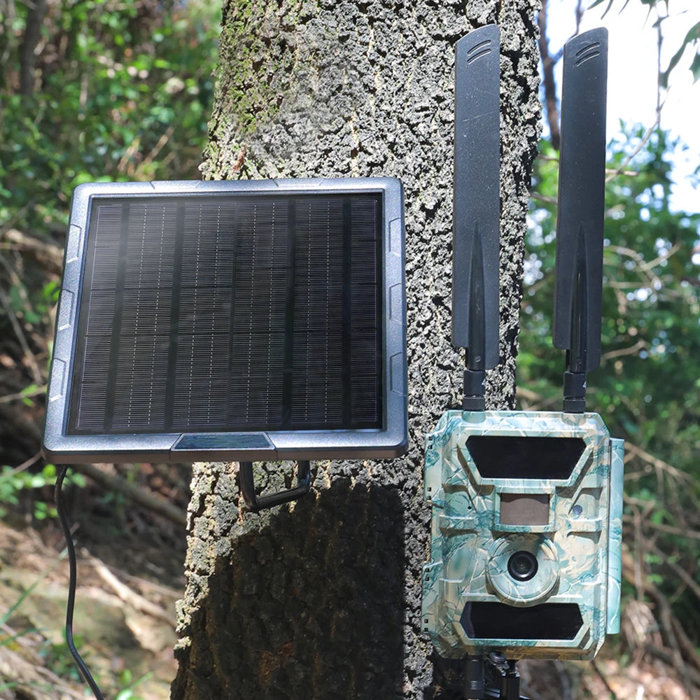 BL6A 5w Security Camera Solar Panel Built in Battery 18650 IP67 Waterproof Solar Panel for Outdoor Hunting Trail Track Camera