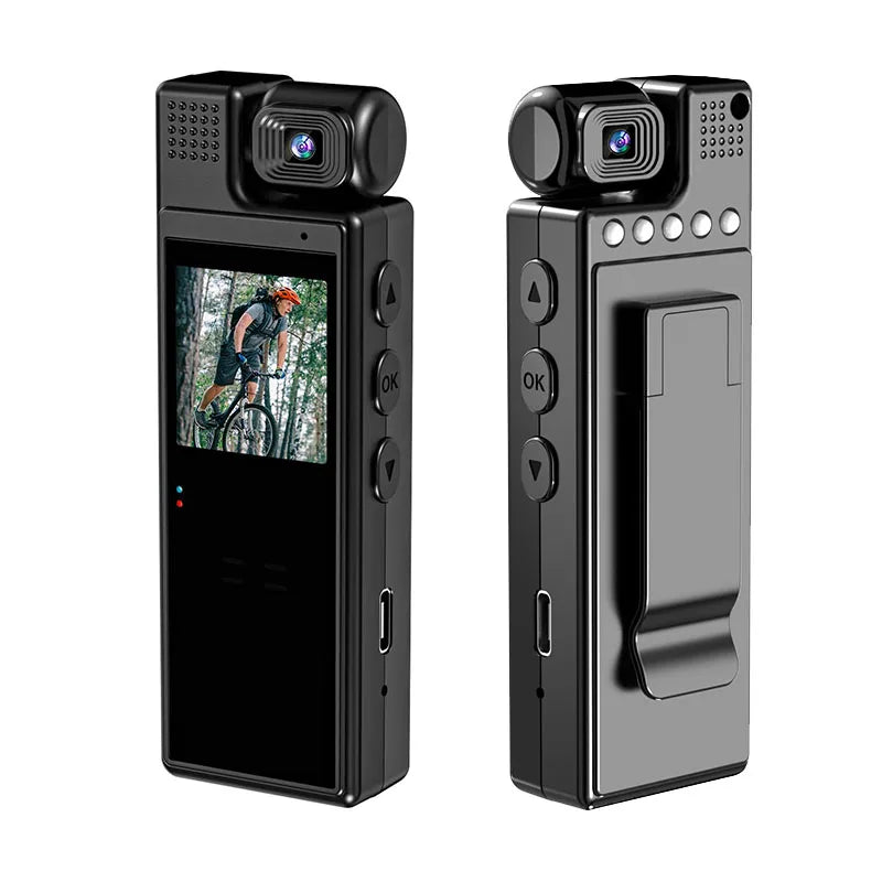 MD No Wifi MIni Body Camera Home Security Cam Surveillance Cameras Indoor and Outdoor Action Sports Cameras Clip Design