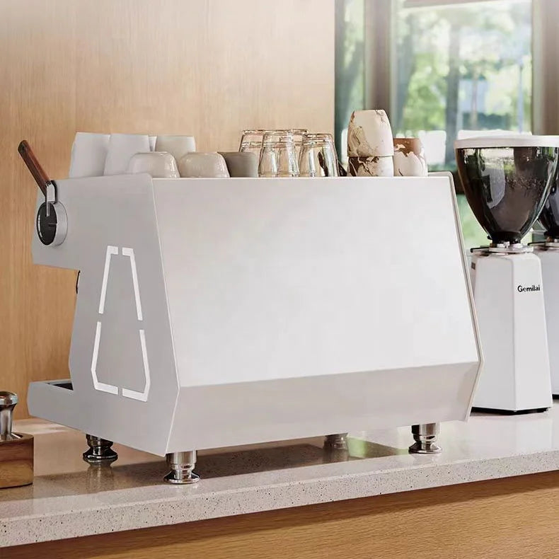 Commercial Professional Stocked Italian Kaffee Two Group Semi Automatic Coffee Maker Espresso Coffee Machines