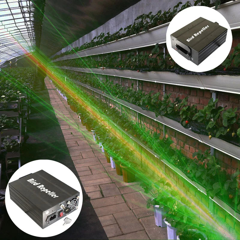 2025 Classic Indoor Bird Laser Light Harmless Bird Repellent Device With RF Control for Farm Warehouse Keep Birds Pigeon Away