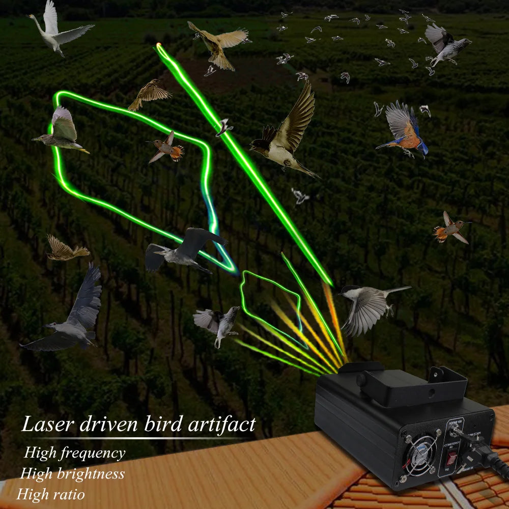 2025 Classic Indoor Bird Laser Light Harmless Bird Repellent Device With RF Control for Farm Warehouse Keep Birds Pigeon Away