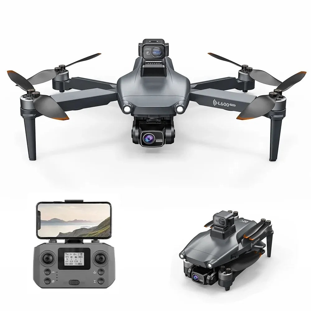 L600 Pro Drone Dual 4K hd Camera Wifi Fpv Obstacle Avoidance Optical Flow Photography Foldable Professional Quadcopter  Drons