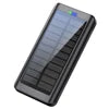 2025 New Xionel QC86S Solar Power Bank Hot Trending 20000mAh Double USB 2.1A Ultra Slim Electronics Portable Charge Flashlight