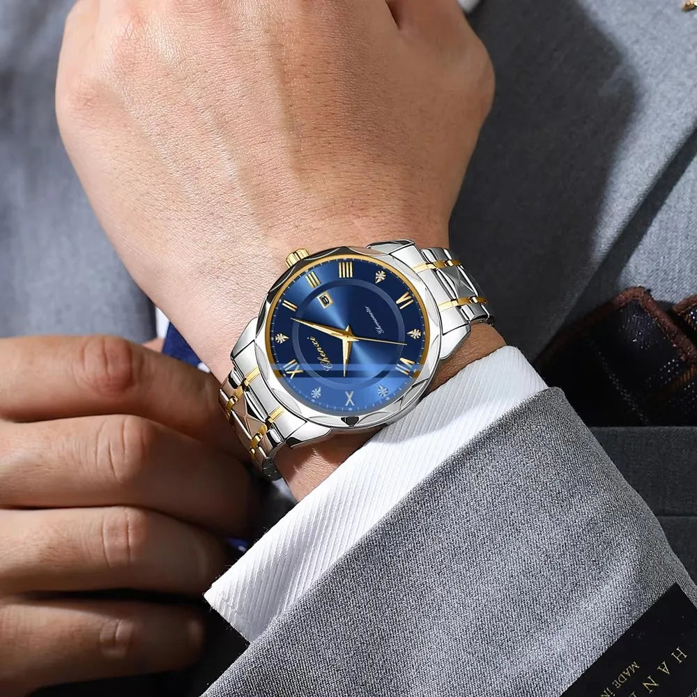 CHENXI 682 New Men's Watches Business Calendar Watch for Men Fashion Sport Waterproof Luminous Calendar Quartz Male Wristwatch