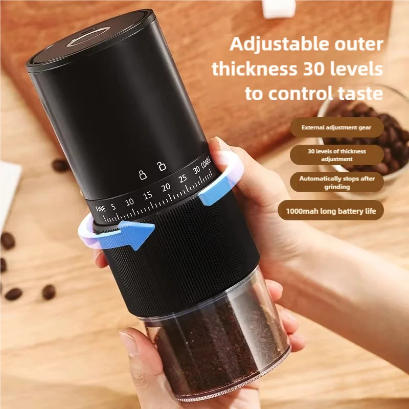 Manufacturer's Special Offer Coffee Bean Grinder, Home Coff Grinder Mini Automatic Coffee Grinder