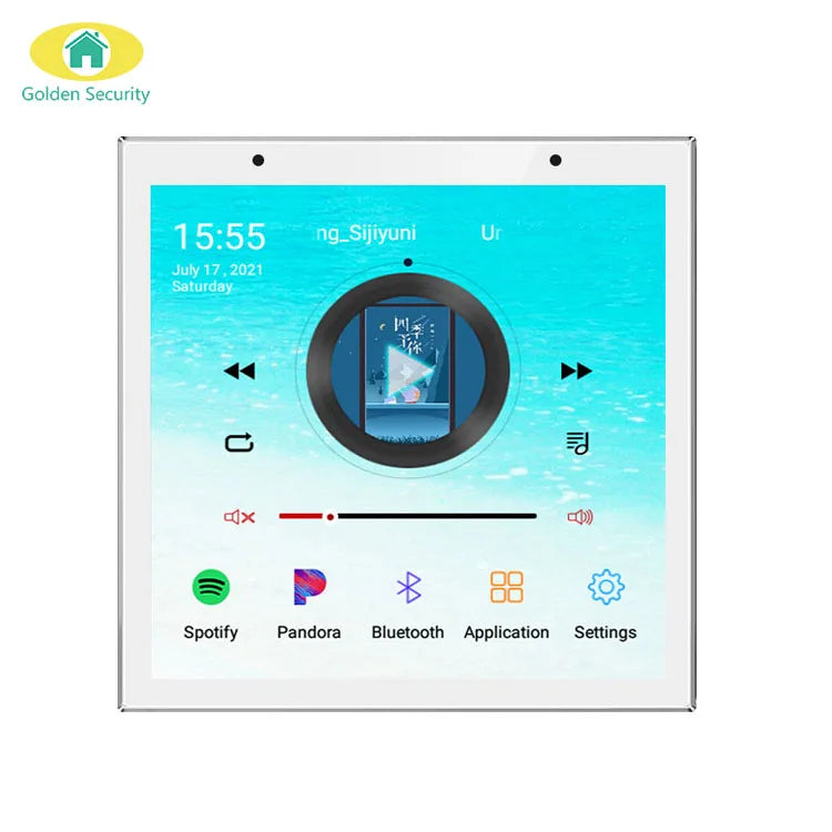 2025 New 4 Inch Tuya Smart Home Automation Control Panel Zigbee Gateway Music Amplifier Player Music Center Control Panel