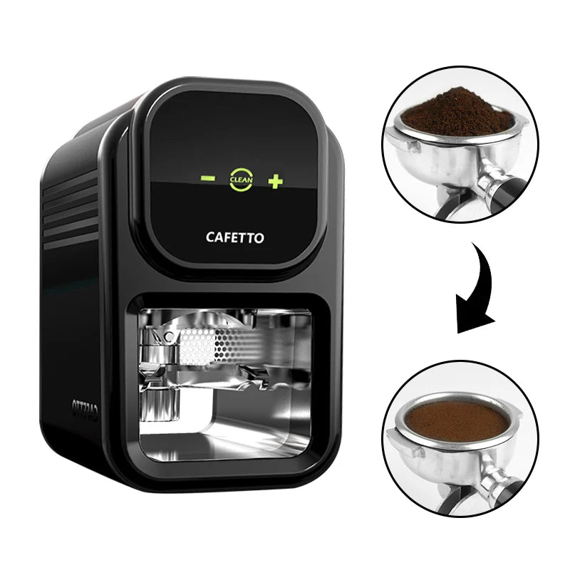 Commercial 58mm Tamper Machine Aluminum Electric Coffee Powder Press Tool Automatic Coffee Grinder