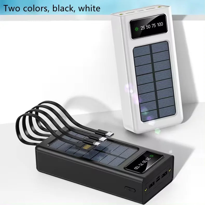Wholesale Charger Travel Powerbank Led Solar Power Bank Portable 30000mah Power Bank Solar