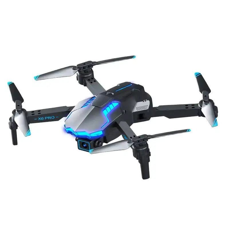 New Drones X6 Pro 4K HD Camera WiFi FPV Avoidance Optical Flow Foldable Plastic RC App Control 200M Transmission Beginner Drones