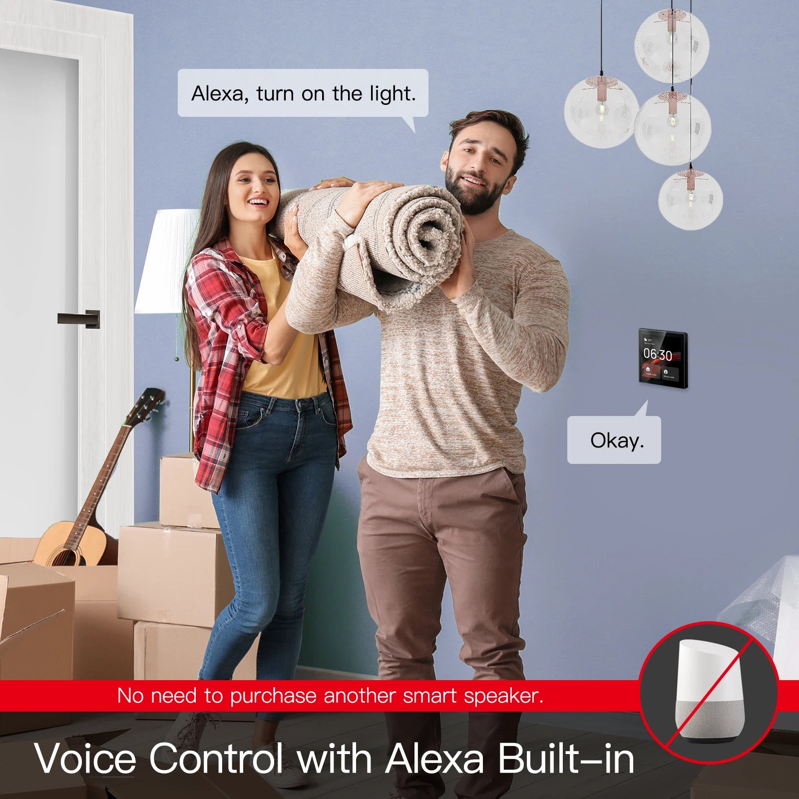 Alexa Central Control Panel Tuya Smart Home System Automation MOES
