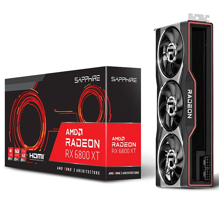 Sapphire AMD Radeon RX 6600 6700 6800 6900 XT 16GB Used Gaming Graphics Card with 16G GDDR6 Memory Support OverClock