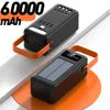 Customizable Powerbank 50000mAh 30000nah Solar Power Bank Outdoor with LED Lights New 6Ah Power Station with Cable Included