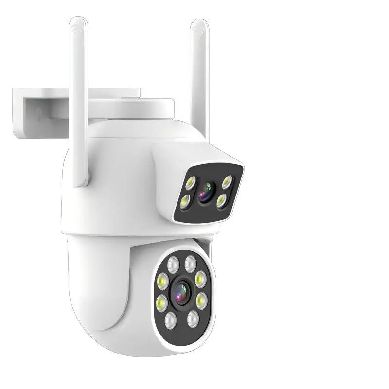 Manufacturer Eseecloud 4MP Dual Lens Dual-screen WIFI Security Camera Wireless Waterproof CCTV Outdoor Camera Home
