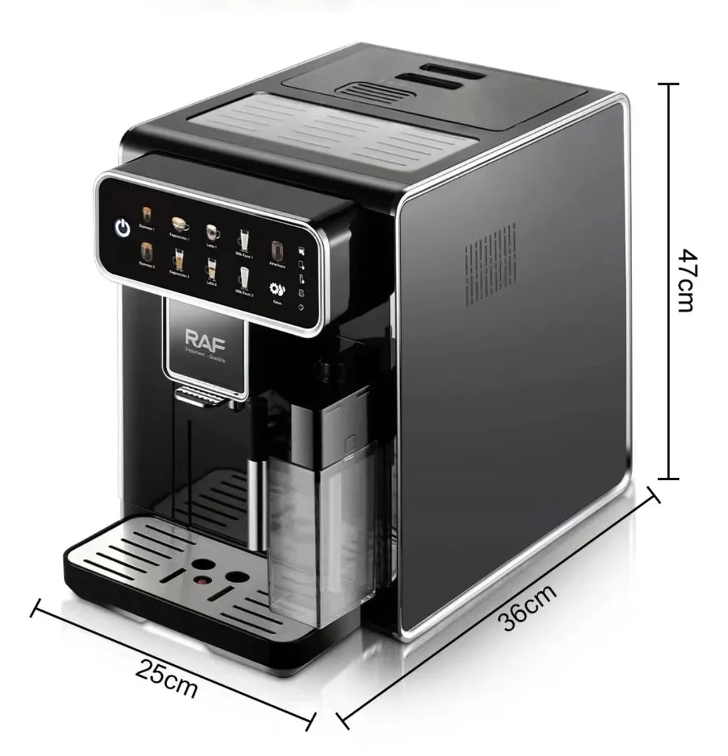Mini Electric Programmable Commercial Automatic Coffee Machine One Button Bean to Cup Cappuccino Maker with Milk Tank