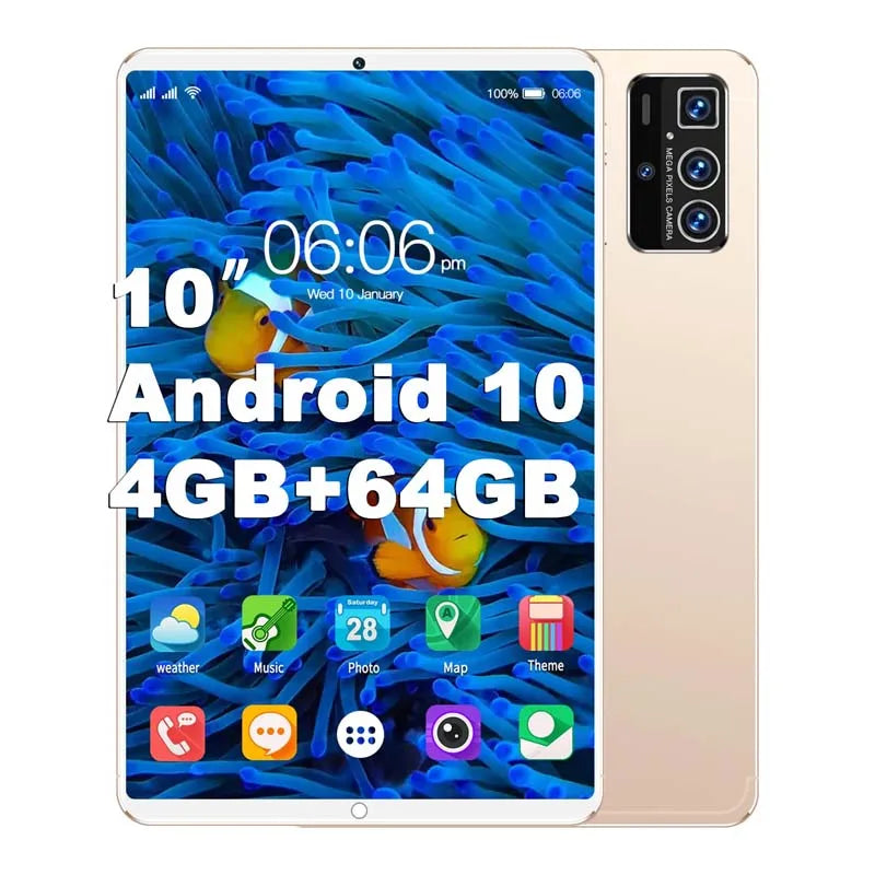 Factory New arrival 10 inch Tablets  Android 10 Quad Core dual sim Tablet Pc 4G 5G Lte Tablet