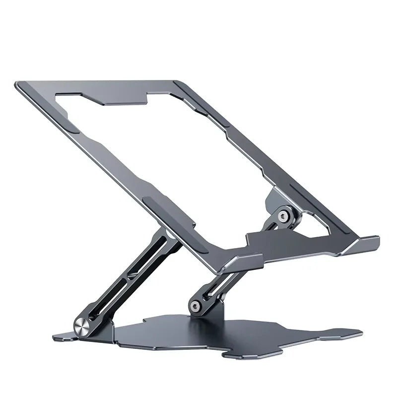 Foldable  Aluminum 360 Rotation Laptop Stand With Cooling Fan Ergonomic Adjustable  Laptop Holder for Office Business Gifts