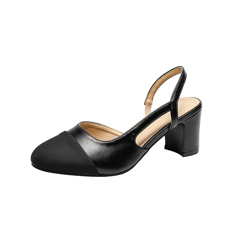 Wholesale Fashion 32-44 Sandales Femmes Cheap Shoes Steel Toe Female Footwear Slingback Flat Sandals for Ladies 2024
