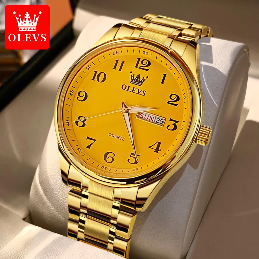 New OLEVS 5567 Luxury Men's Watches Fashionable and Simple Couple Watches Women Quartz SmartWatch Relojes