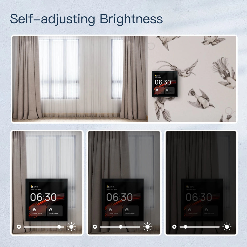2025 EU Standard Smart Home Touch Control Panel Automation Gateway Built-in Alexa Voice Control Smart Life for Ethernet GS-T1E