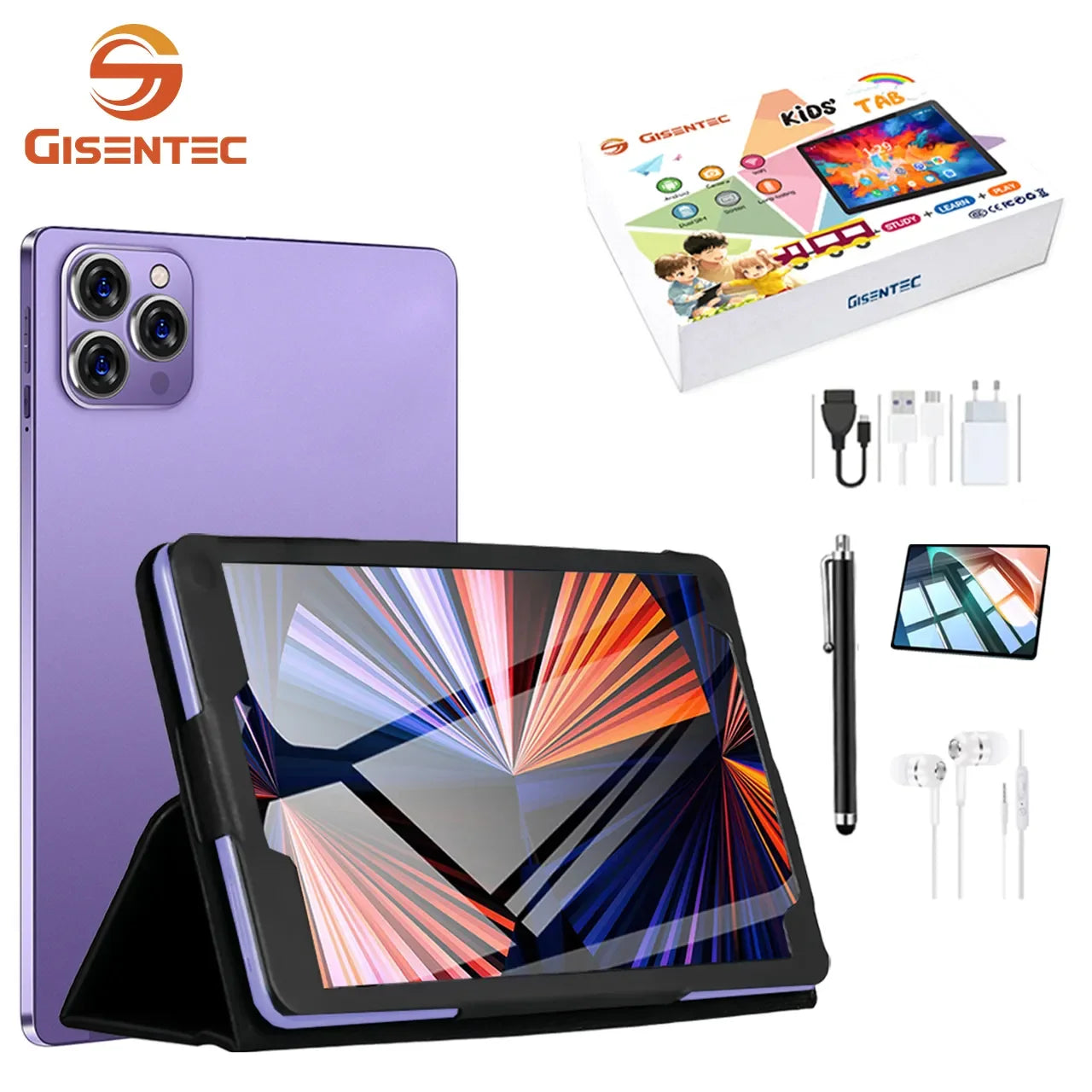 Tab14 Android 12 10.1" Octa Core Tablet 4GB RAM 6000mAh Battery 4G WiFi Touch Screen Kids Educational Tablet Dual SIM USB Type-C