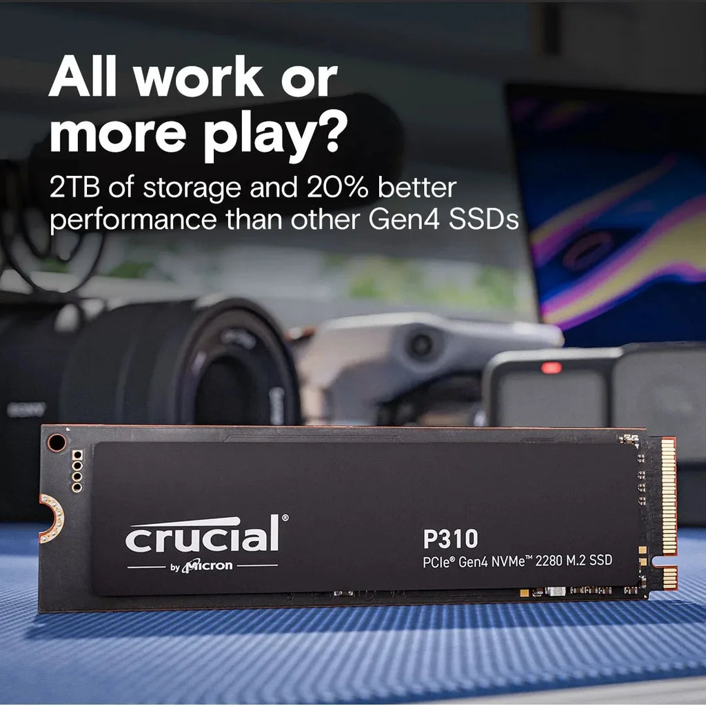 Crucial P310 PCIe 4.0 Nvme M.2 2280 SSD 1TB SSD 2TB Hard Drive 512Gb Hard Disk for Laptop Pc Upto 7100Mb/s Solid State Disk