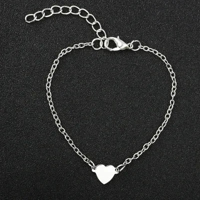 New fashion  Simple Love Heart Bracelet For Women girl Accessories jewelry wholesale