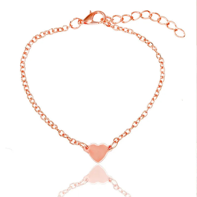 New fashion  Simple Love Heart Bracelet For Women girl Accessories jewelry wholesale