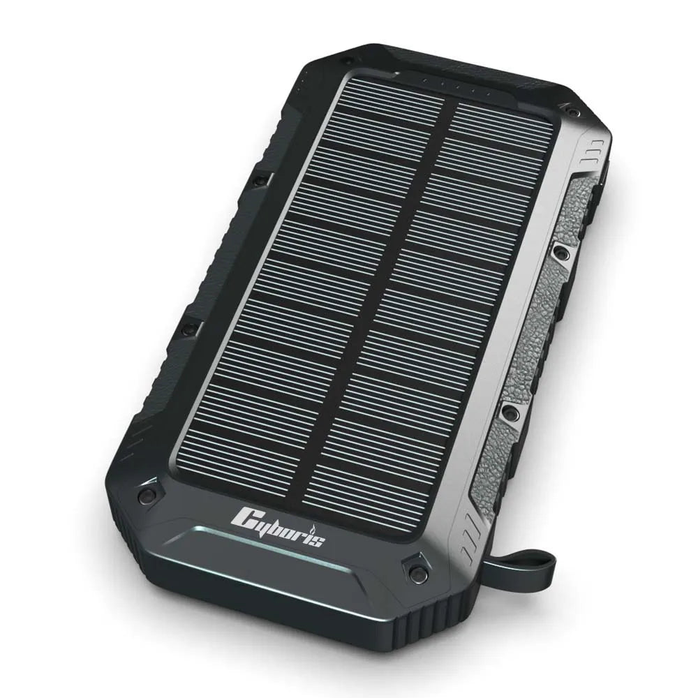 ES960S 20000mAh Solar Power Bank Nightlight Wireless Charger 3 USB Charging Ports Multifunction Phone Charger for Travel Hiking