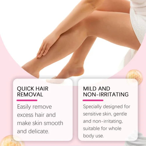 OUHOE Gentle Depilatory Body Hair Removal Refreshing Silky Skin Care Foam Mousse