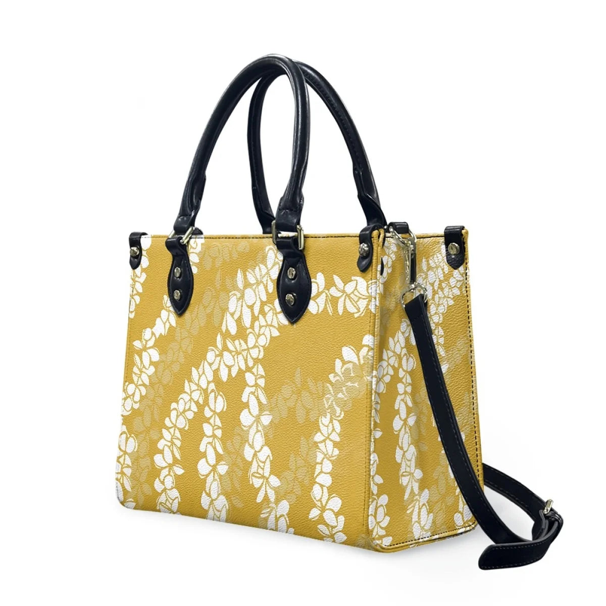 Black and White Tribal Polynesian Printed Bags Women Handbags Ladies Luxury Women Shoulder Bags High Quality Pu Leather Handbag