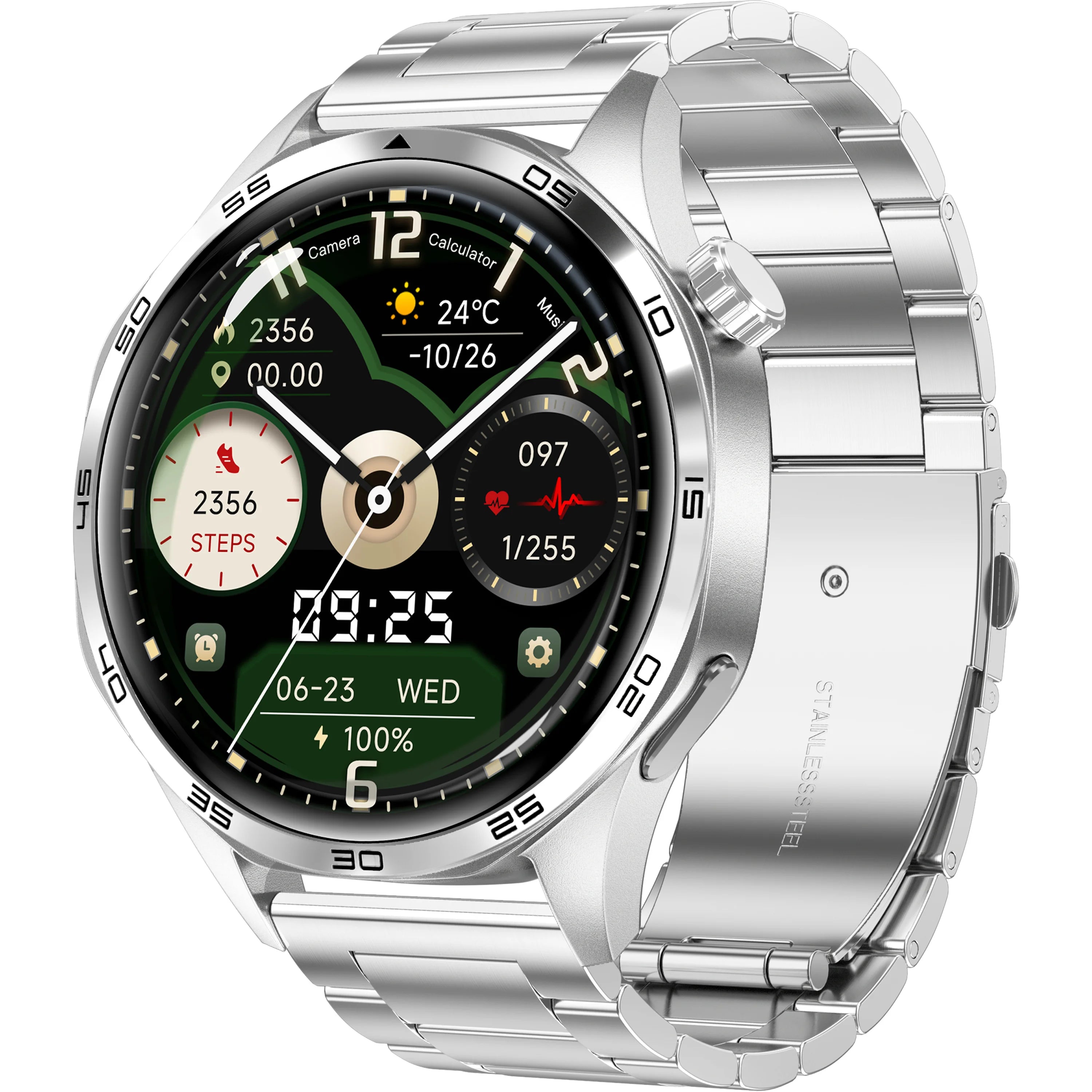 VALDUS 300mAh Battery Blood Pressure Monitoring IP67 Smartwatch Drink Water Reminder Voice Assistant Watch5 Pro Smart Watch
