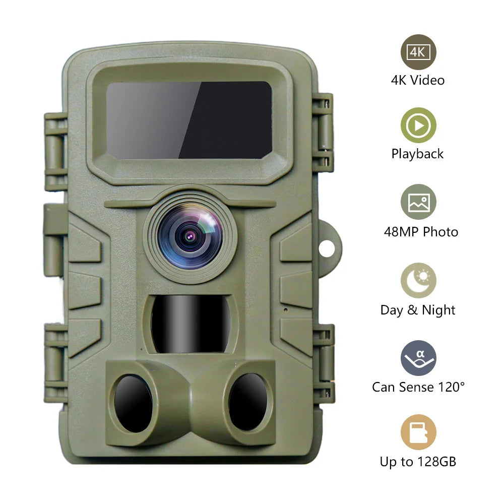 PR701 4K Wildlife 48MP Video Recording Night Vision Security Waterproof Ip65 Outdoor Trail Hunting Camera 4K With Motion Sensor
