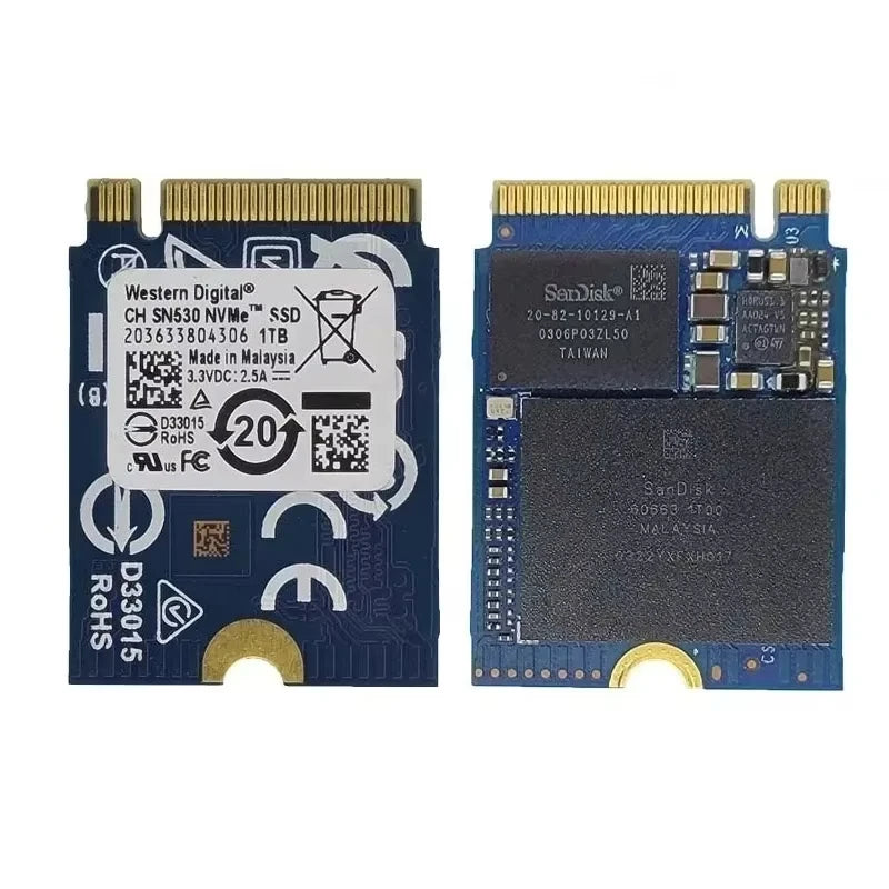 Western Digital CH SN530 1TB M.2 PCIE 4.0X2 2230 SSD Brand-New Internal Solid State Drive for Xbox Series X/S Enhanced Deskt