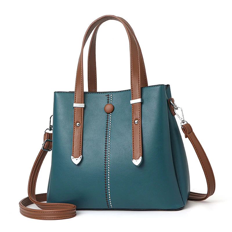 New Senior Leather Good Quality  Women Handbags Large Capacity Casual Girls Shoulder Bag Ladies Cross Body Bag Commutingr Custom