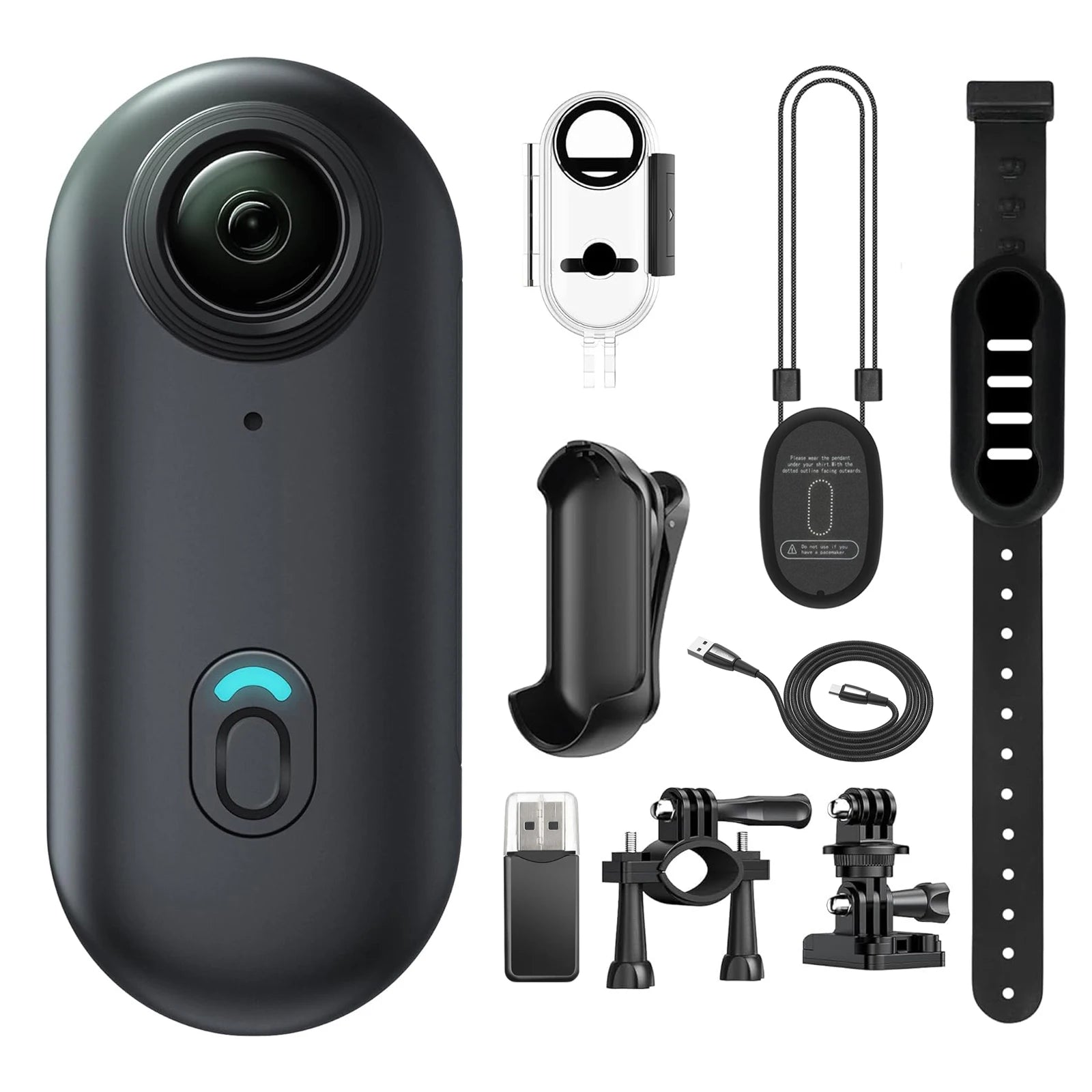 FHD 4K Mini Body POV Camera, Wearable Action Body Cam, Thumb Size Hands Free Recording Body Worn Camera, Premium