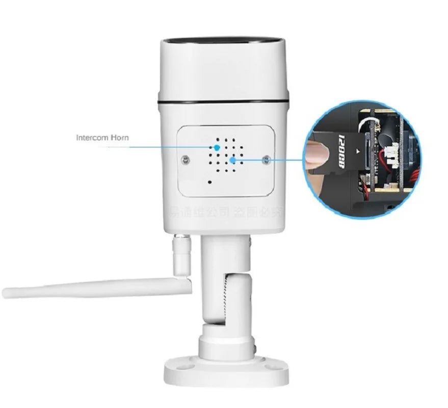 Tuya Metal Outdoor Wireless WiFi Bullet Camera Home 2MP/4MP/6MP Dual-Color Night Vision CMOS Sensor TF Card Storage Smart Life