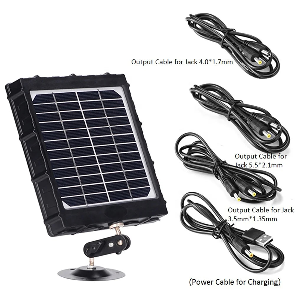 3W Small 12V Mini Solar Panel Battery Charger 12V 9V 6V for Outdoor Camera Cctv Hunting Trail Camera Solar Power Panel 8000mah