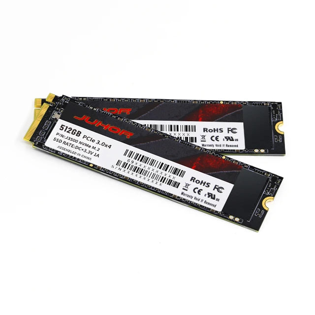 JUHOR 512GB M.2 NVMe Gen3 High-Speed SSD Compact Metal Internal Solid State Drive for Laptop & Desktop PCs 3.0 Nvme SSD