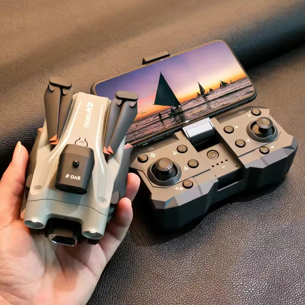 K9 Pro Mini Drone 4K HD Dual Camera WIFI FPV UAV Four-way Obstacle Avoidance Optical Flow Hovering Professional RC Drone