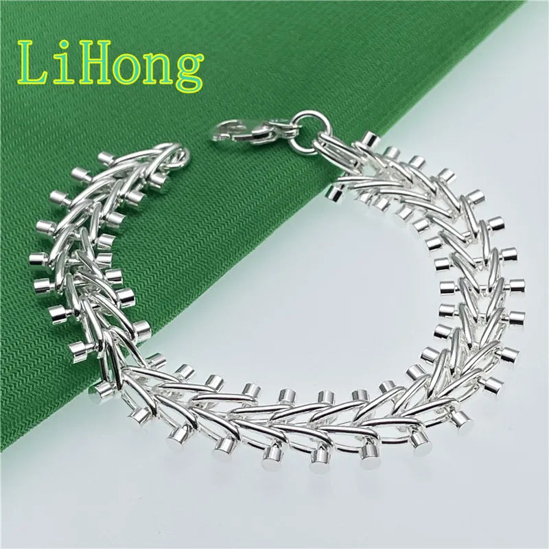 New 925 Sterling Silver Bracelet Fashion Bracelet for Woman & Men Glamour Jewelry Party Gift