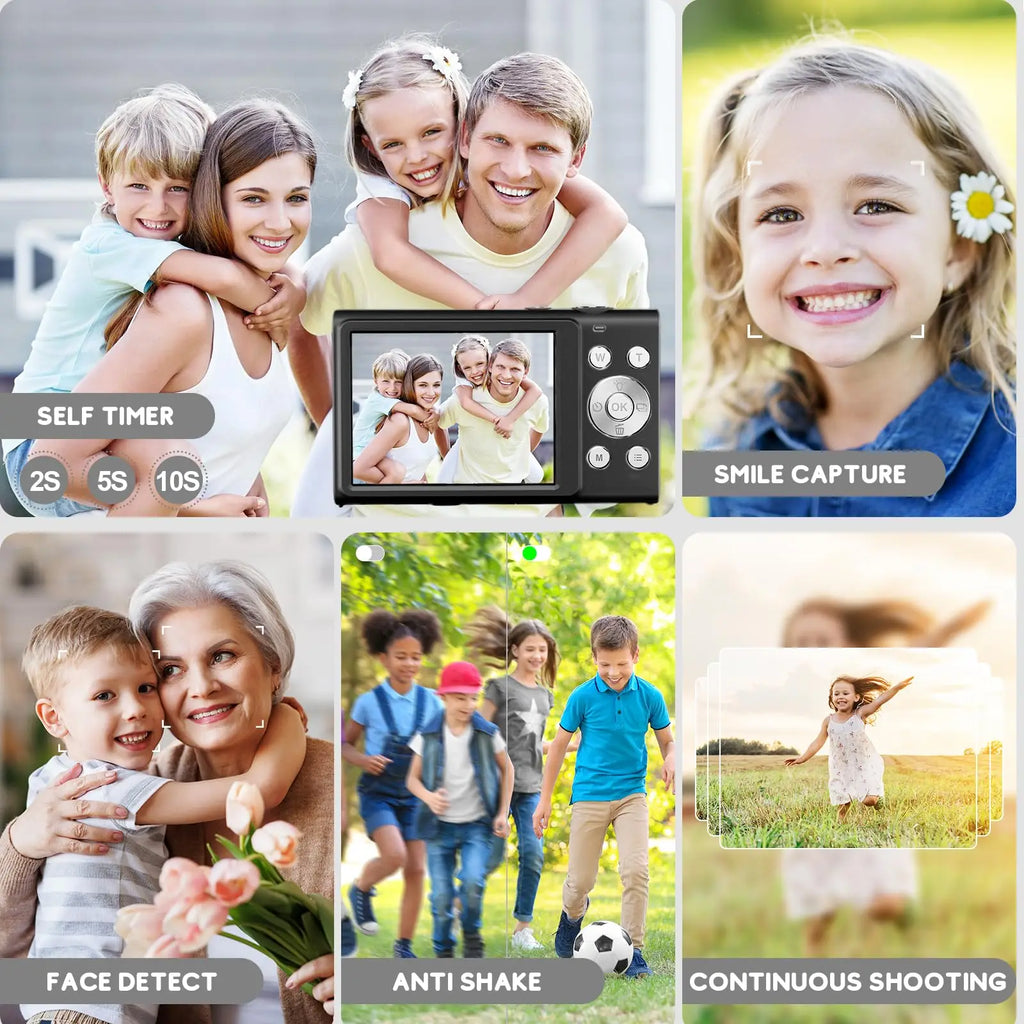 Digital Video Photo Mini Dslr Professional Action 4K Vlog Small hd Mini Smart Camera for Kids Baby Children Outdoor youtube